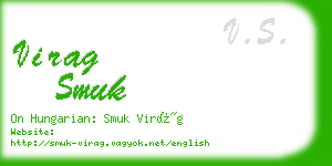 virag smuk business card